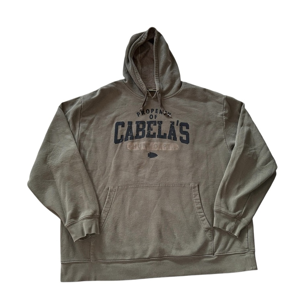 Cabela’s Hunt Dept Hoodie Men’s 2XL Green Property Of Cabela’s Pullover